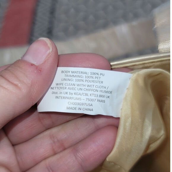 JIMMY CHOO PARFUMS GOLD TOTE BAG W GLITTER HANDLES - Picture 10 of 14